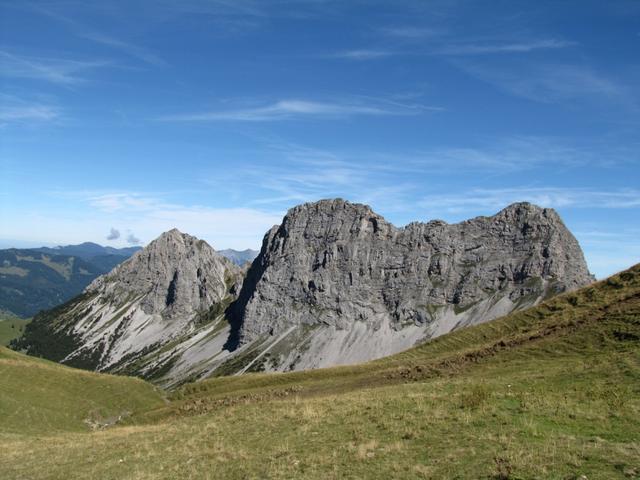 Blick zur Rossflue (Giswilerstock) dort waren wir auch schon. Ein Hauch von Dolomiten umgibt uns