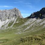 Blick zum Übergang Chringe mit den hässlichen Strommasten. Dort waren wir auch schon