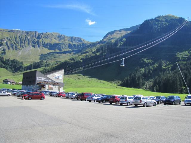 wir haben die Talstation der Seilbahn Sörenberg - Brienzer Rothorn erreicht