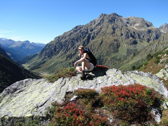 Mäusi bestaunt die Aussicht und geniesst die warme Sonne