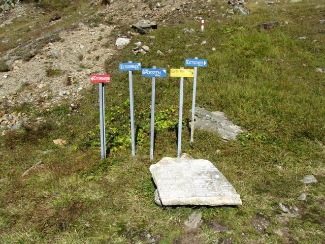 Wegweiser bei der Silvrettahütte