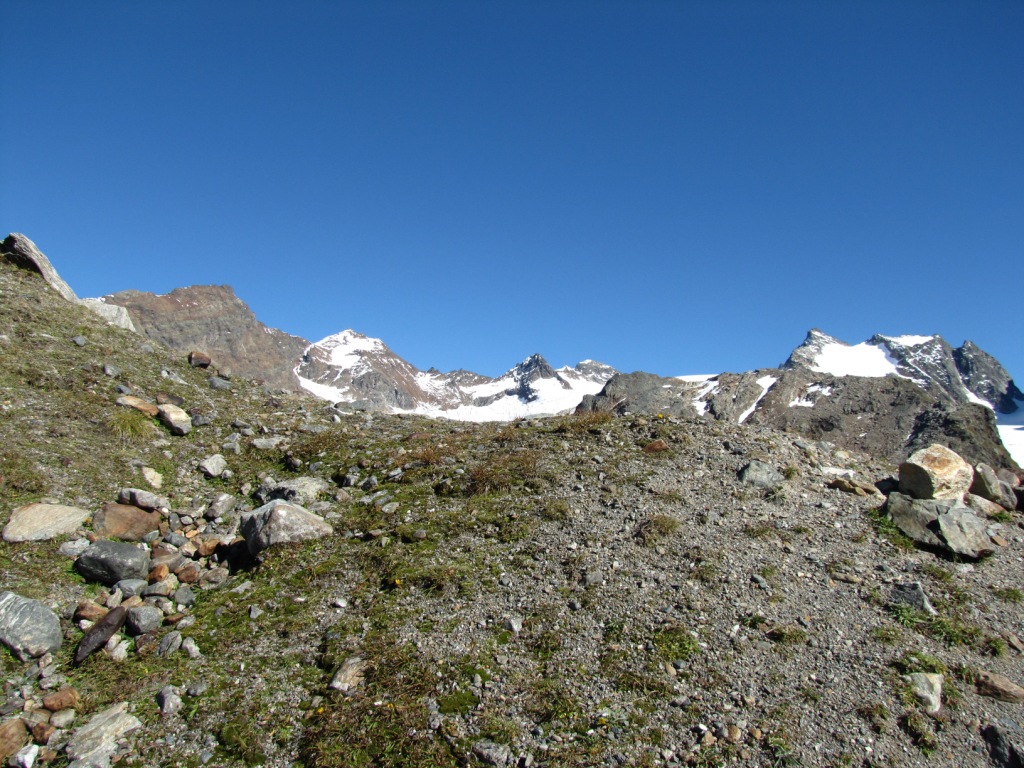 der Silvrettagletscher taucht auf