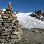 nun ist der Gletscher dort vorne. Wir sind bei Punkt 2532 m.ü.M.