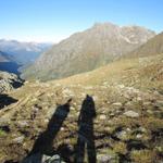 im Galtürtälli wanderten wir zum teil weglos, abwärts Richtung Punkt 2155 m.ü.M.