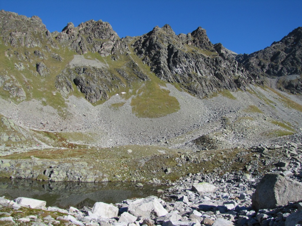 der erste See bei Ober Silvretta