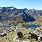 Blick zurück zu den Seen von Ober Silvretta