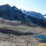 Breitbildfoto Seenlandschaft Ober Silvretta. 11 Seen haben wir gezählt. Sehr schön