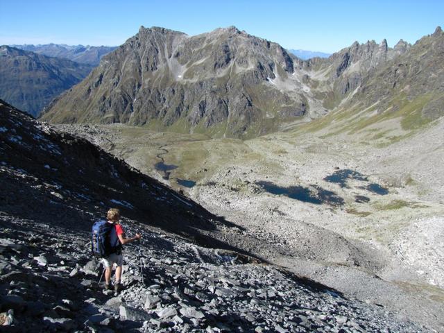 auf dem Weg abwärts nach Unghürboden