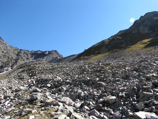 Blick zurück zur Scharte