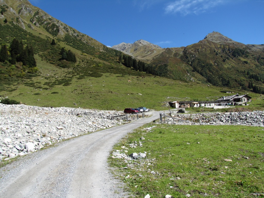 Blick zurück zur Alp Sardasca 1646 m.ü.M.