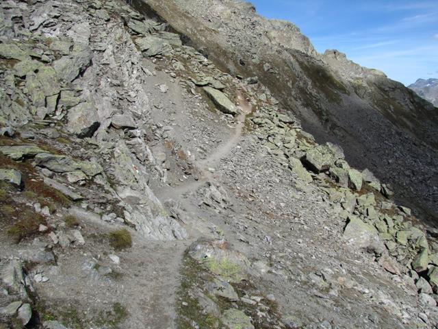 auf dem Weg zum einzigen ausgesetzten Teilstück dieser Wanderung