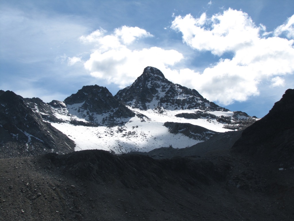 Blick zum Flüela Wisshorn