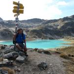 Franco beim Wegweiser bei Punkt 2532 m.ü.M.