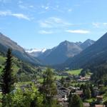 Blick auf Klosters und Silvretta Gebiet
