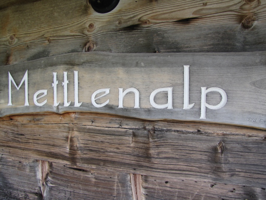 auf der Mettlenalp 1052 m.ü.M.