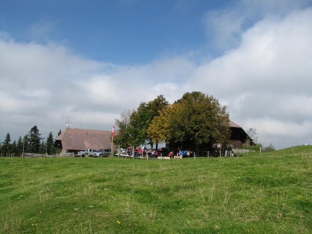 wir haben Oberi Lushütte 1325 m.ü.M.  erreicht