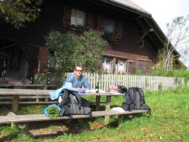 Mittagspause beim Restaurant Alphaus Lushütte