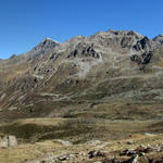 Blick Richtung Flüela Schwarzhorn. Dort oben waren wir auch schon