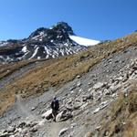 auf dem Weg zur Wegverzweigung Punkt 2531 m.ü.M.