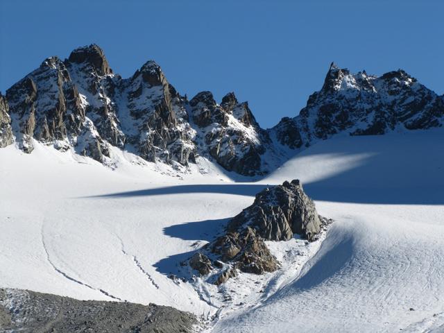 der Porchabella Gletscher und Porta d' Es-cha