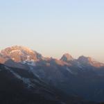 Morgenröte beim Piz Ela und Tinzenhorn