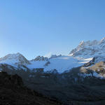 Breitbildfoto Piz Kesch und Porchabella Gletscher
