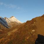 letzter Blick zum Piz Blaisun. Von dort oben sind wir gestern runtergekommen