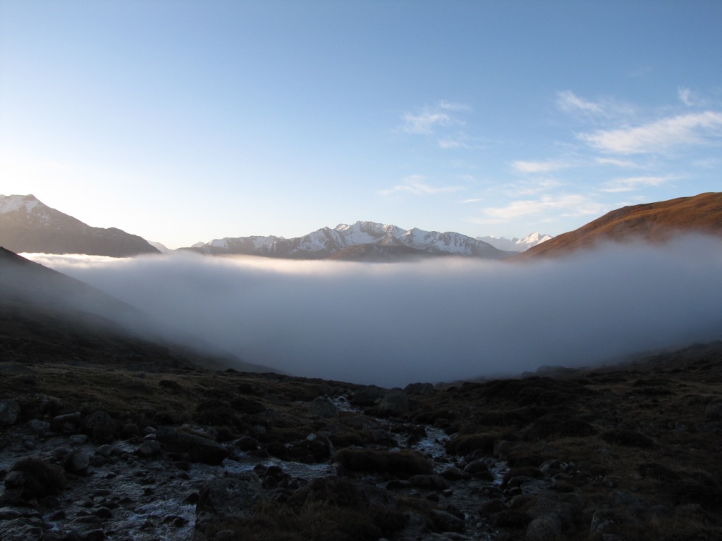 wir tauchen in den Nebel ein