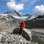 was für eine Aussicht Franco mit Porchabella Gletscher