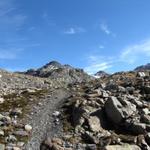 noch ein paar Schritte und wir haben den Sertigpass erreicht. Im Hintergund der Passhöreli