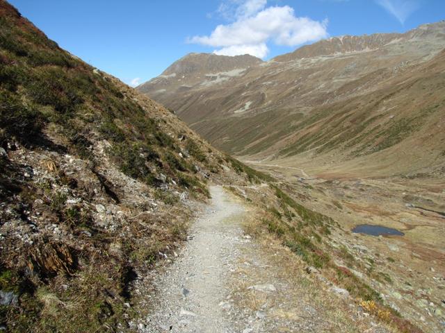 bei Punkt 2289 m.ü.M. mit Blick ins Chüealptal