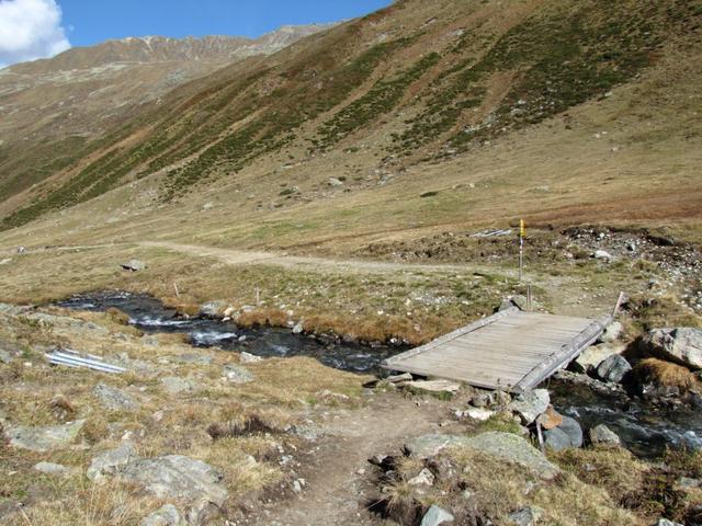 bei Punkt 2204 m.ü.M. überschreitet man den Chüealpbach