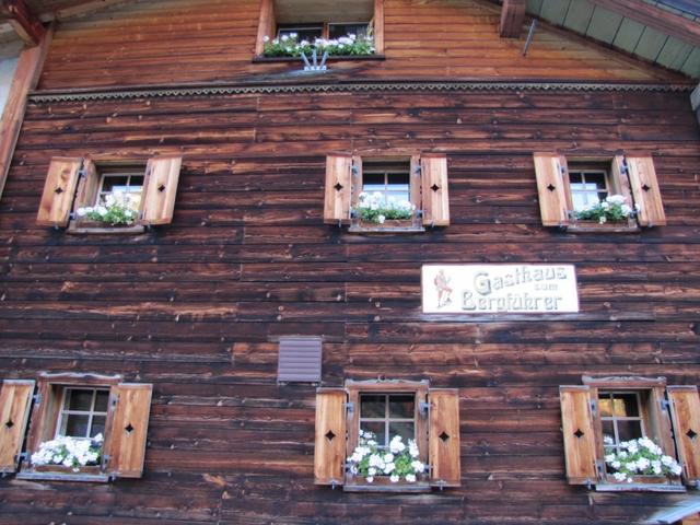 beim Restaurant zum Bergführer in Sertig Dörfli 1861 m.ü.M.