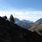Blick ins Ducantal mit Hoch Ducan und Gletscher Ducan