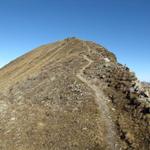 der schönste Teil der Wanderung beginnt jetzt. Gratwanderung vom feinsten zum Jakobshorn