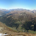 sehr schönes Breitbildfoto vom Jatzhorn aus gesehen, Richtung Dischmatal