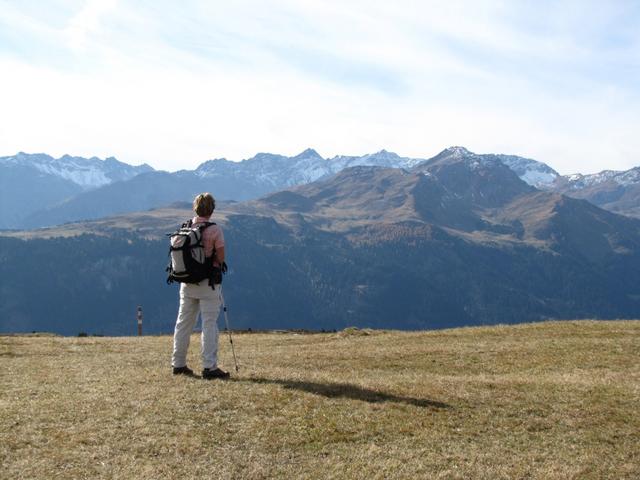 Mäusi schaut Richtung Weisshorn