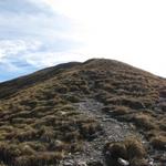 auf einfachem Weg aufwärts zum Mattjisch Horn