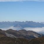 Blick zu den Churfirsten, Gonzen und Alvier