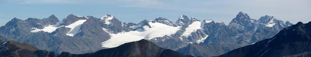 Breitbildfoto Silvrettagletscher mit Piz Buin