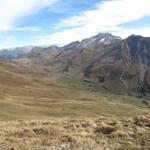 Blick zum Durannapass im Fondei