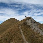 Blick zurück Richtung zum Mattjisch Horn