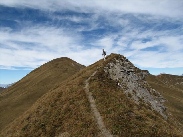 Blick zurück Richtung zum Mattjisch Horn