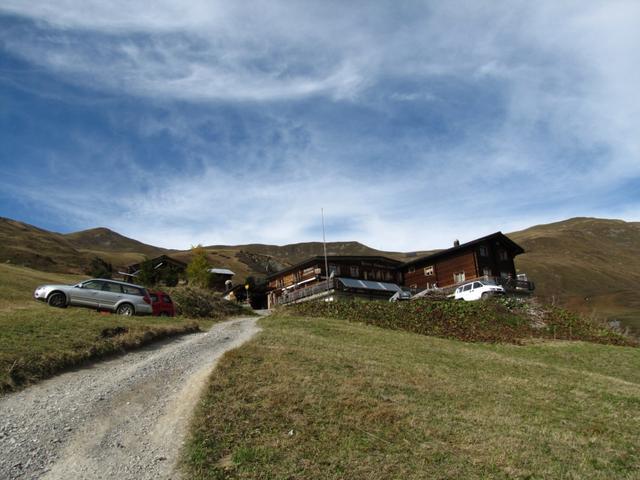 Blick zurück zum Skihaus Casanna