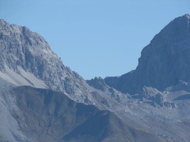 Blick zum Drusator, Übergang nach Österreich. Dort waren wir auch schon