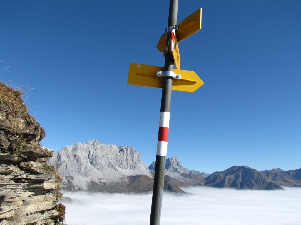 wir haben die Wegkreuzung erreicht