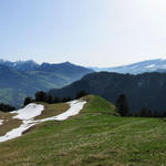 schönes Breitbildfoto mit Säntis, Churfirsten und Glarner Alpen