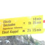 unser nächstes Ziel, über die Elisalp nach Tanzboden