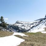 Blick vom Übergang Punkt 1509 m.ü.M. Richtung Speermürli