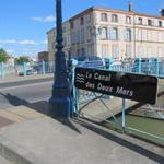 In Moissac überqueren wir den Kanal der 2 Meere. Die Verlängerung des Canal du Midi